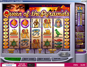 slot machine queen of pyramids